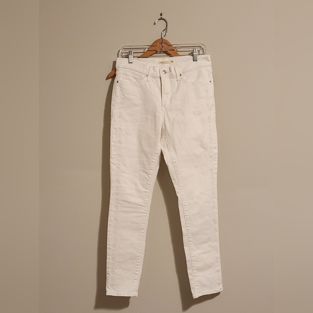 Levi's Women's Flower Embroidered 311 Shaping Skinny Jeans